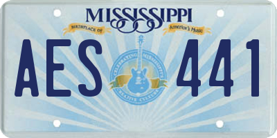 MS license plate AES441