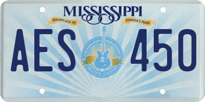 MS license plate AES450