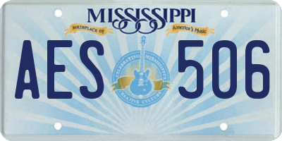 MS license plate AES506