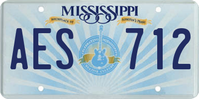 MS license plate AES712