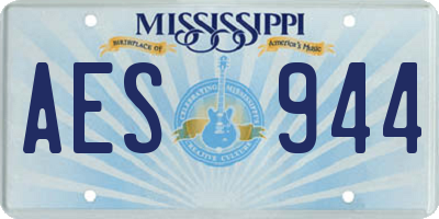 MS license plate AES944