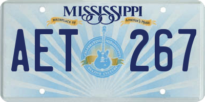 MS license plate AET267