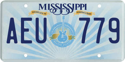 MS license plate AEU779