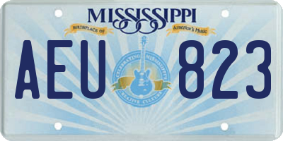 MS license plate AEU823