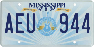 MS license plate AEU944