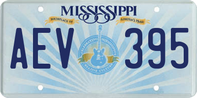 MS license plate AEV395