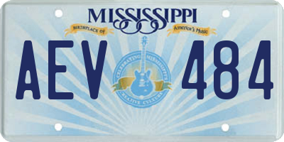 MS license plate AEV484