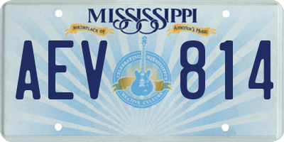 MS license plate AEV814