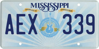 MS license plate AEX339