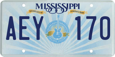 MS license plate AEY170