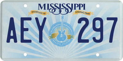 MS license plate AEY297
