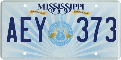 MS license plate AEY373