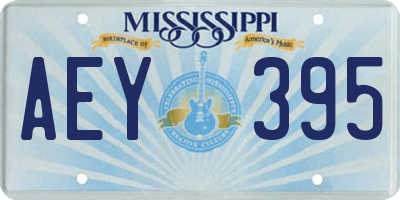 MS license plate AEY395