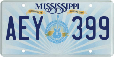 MS license plate AEY399