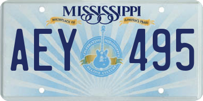 MS license plate AEY495