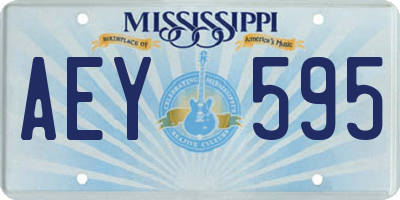 MS license plate AEY595