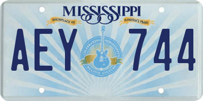 MS license plate AEY744