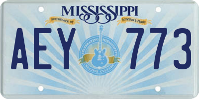 MS license plate AEY773