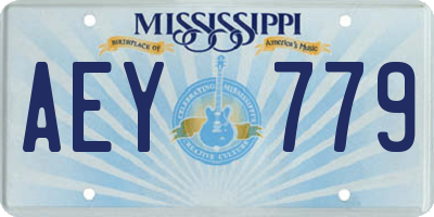 MS license plate AEY779