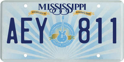 MS license plate AEY811