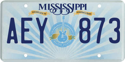 MS license plate AEY873