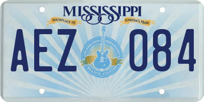MS license plate AEZ084