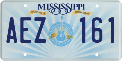 MS license plate AEZ161