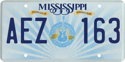 MS license plate AEZ163