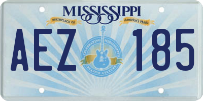 MS license plate AEZ185