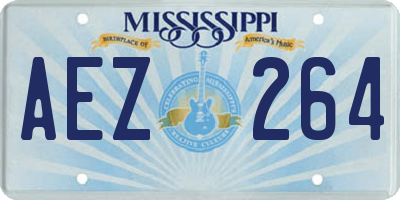 MS license plate AEZ264