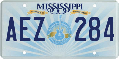 MS license plate AEZ284