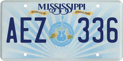 MS license plate AEZ336