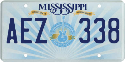 MS license plate AEZ338