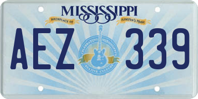 MS license plate AEZ339