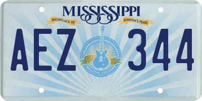 MS license plate AEZ344