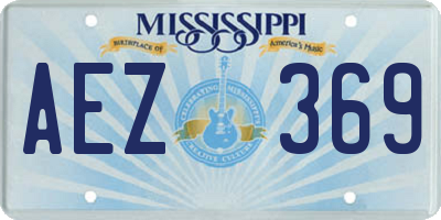 MS license plate AEZ369