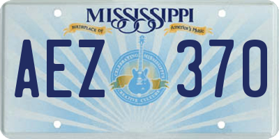 MS license plate AEZ370