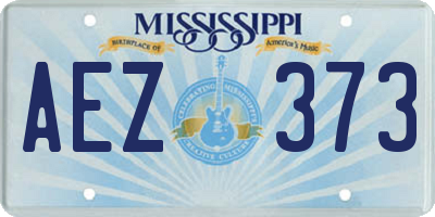 MS license plate AEZ373