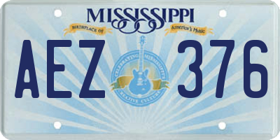 MS license plate AEZ376
