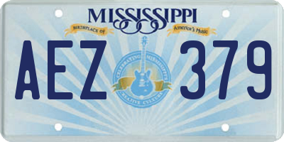 MS license plate AEZ379