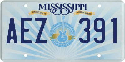 MS license plate AEZ391