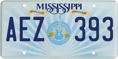 MS license plate AEZ393