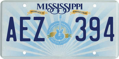 MS license plate AEZ394