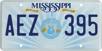 MS license plate AEZ395