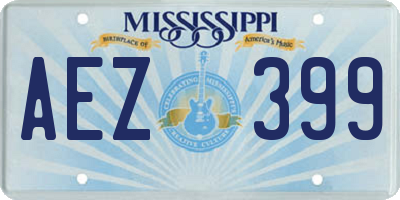 MS license plate AEZ399