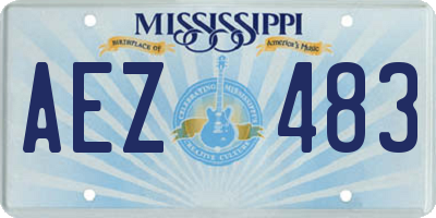 MS license plate AEZ483