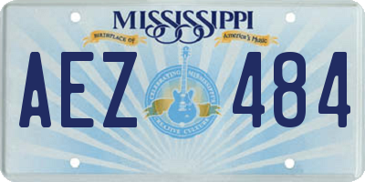 MS license plate AEZ484