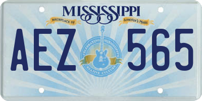 MS license plate AEZ565