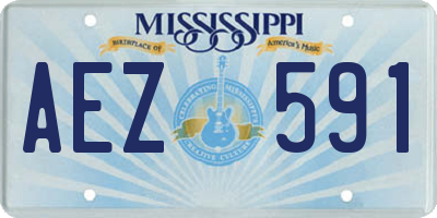 MS license plate AEZ591