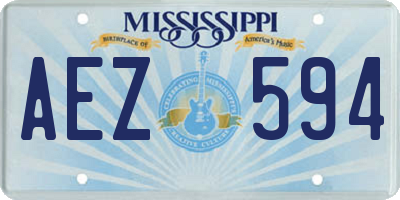 MS license plate AEZ594